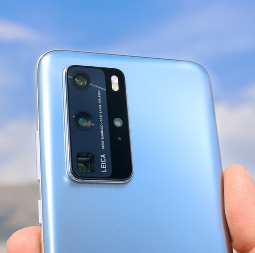 The four rear camera setup on the Huawei P40 Pro